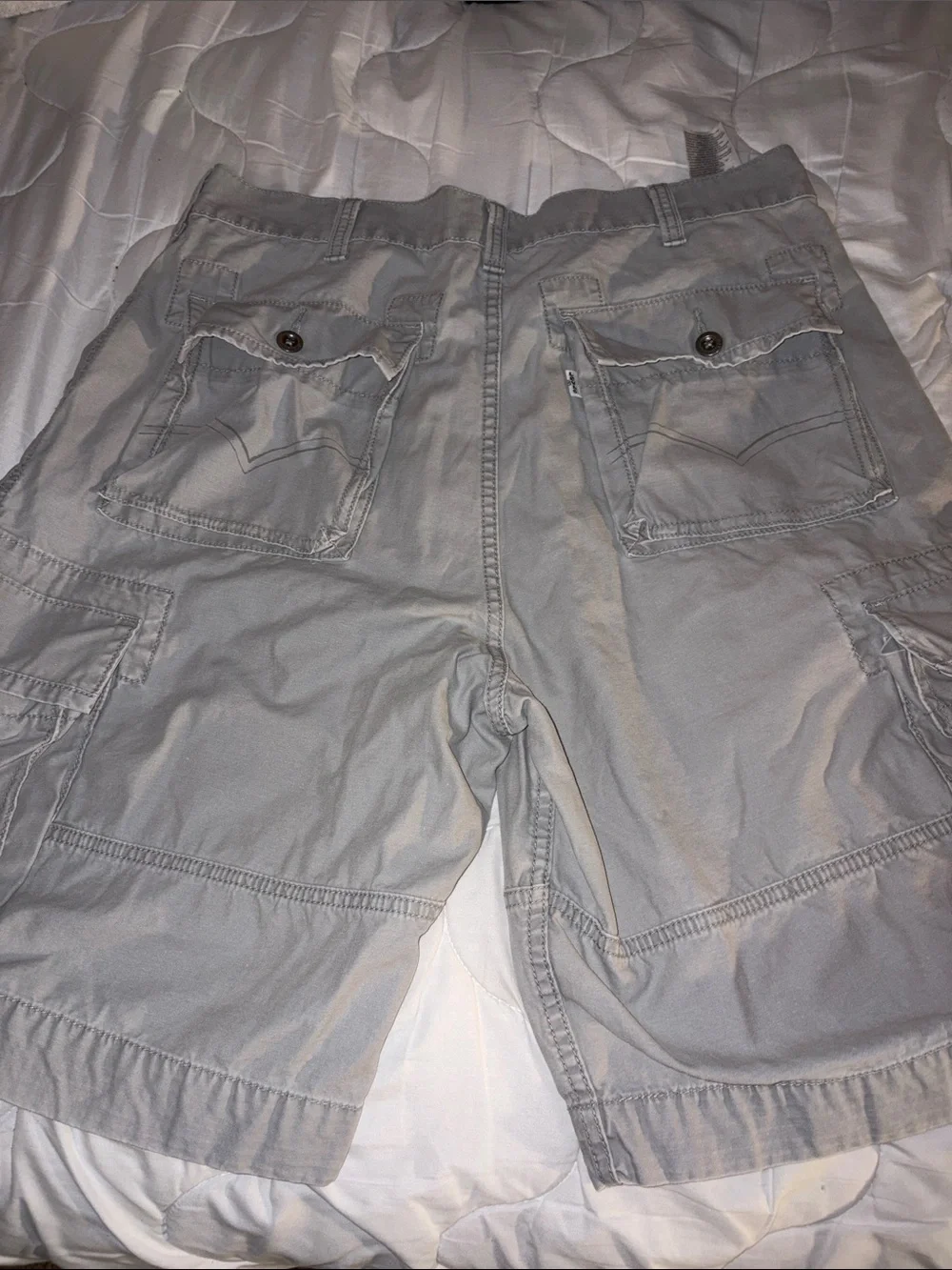 Calvin Klein Men's Cargo Shorts - White, Light Gray, Brown